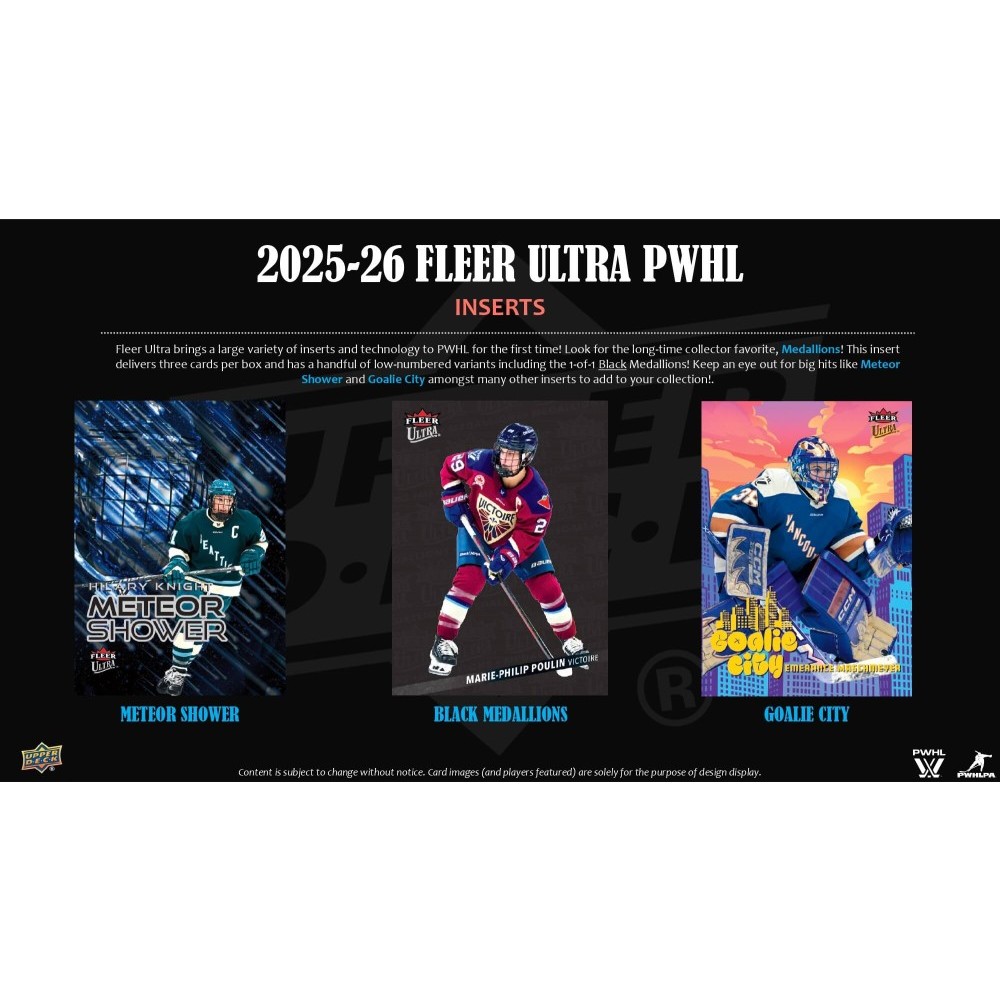 2025-26 Upper Deck Fleer Ultra PWHL Hockey Hobby Box | Steel City
