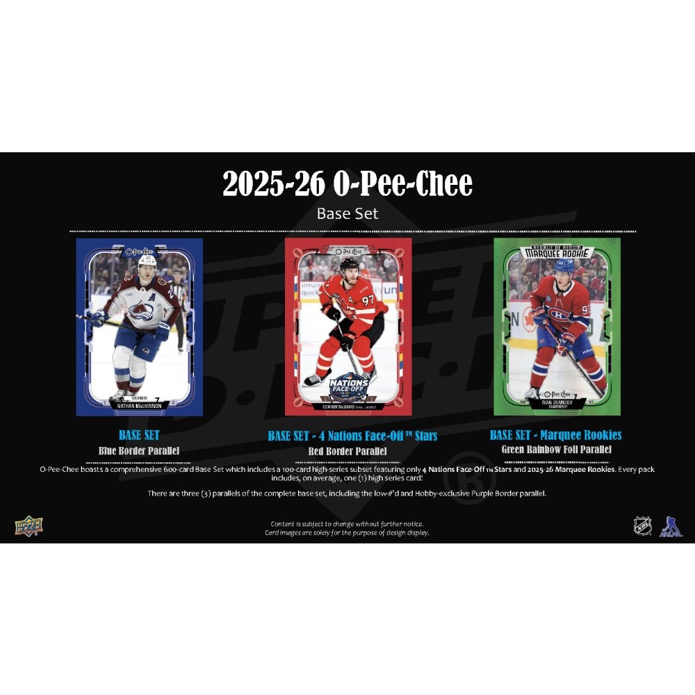2025-26 Upper Deck O-Pee-Chee Hockey Hobby Box | Steel City