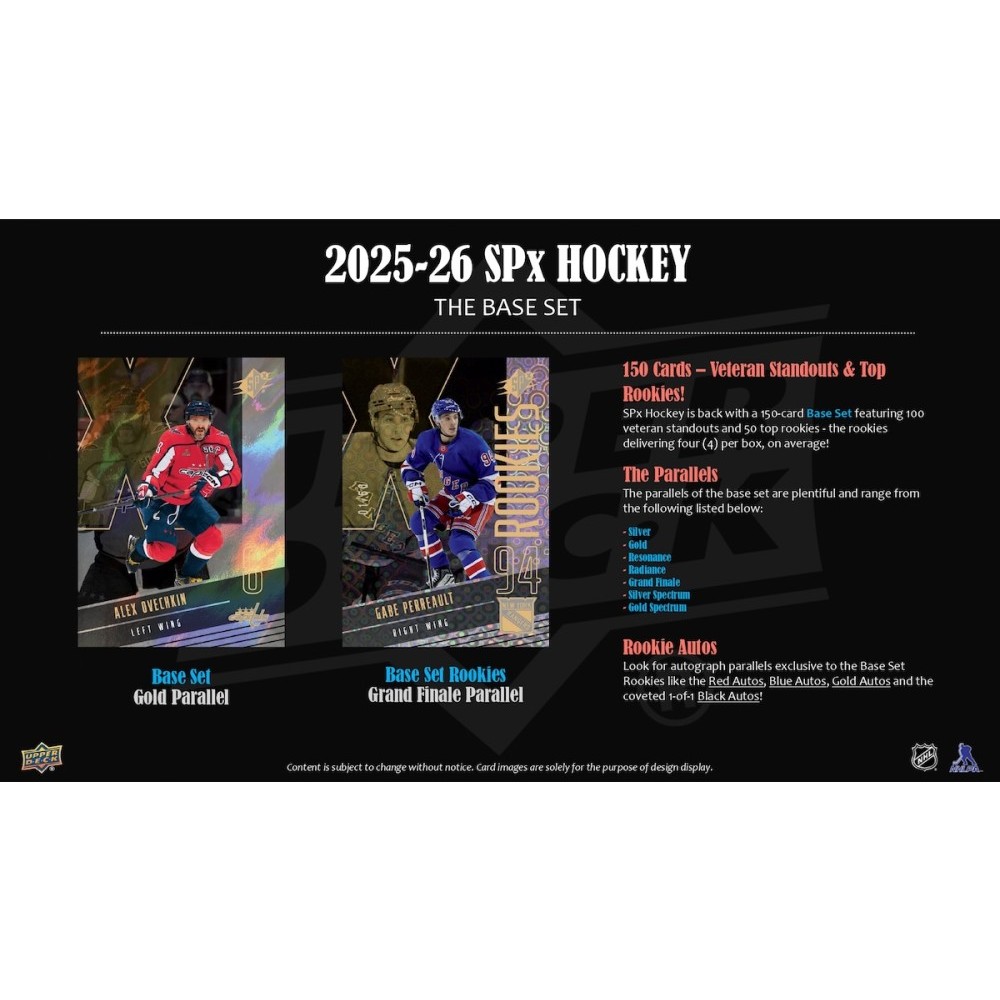 2025-26 Upper Deck SPx Hockey Hobby Box | Steel City Collectibles