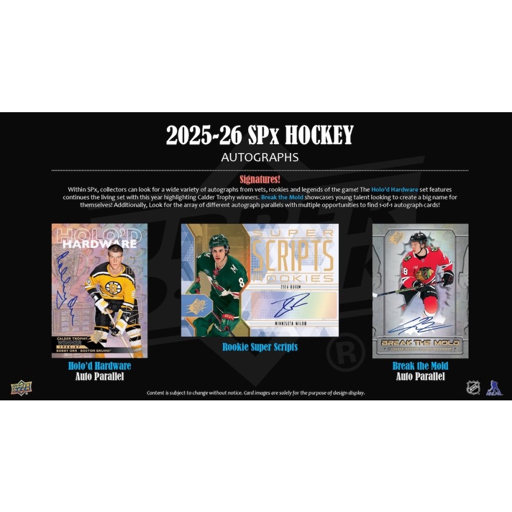 2025-26 Upper Deck SPx Hockey Hobby Box | Steel City Collectibles