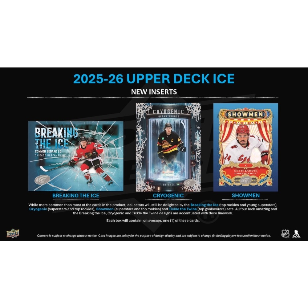 2025-26 Upper Deck Ice Hockey Hobby 8-Box Case | Steel City