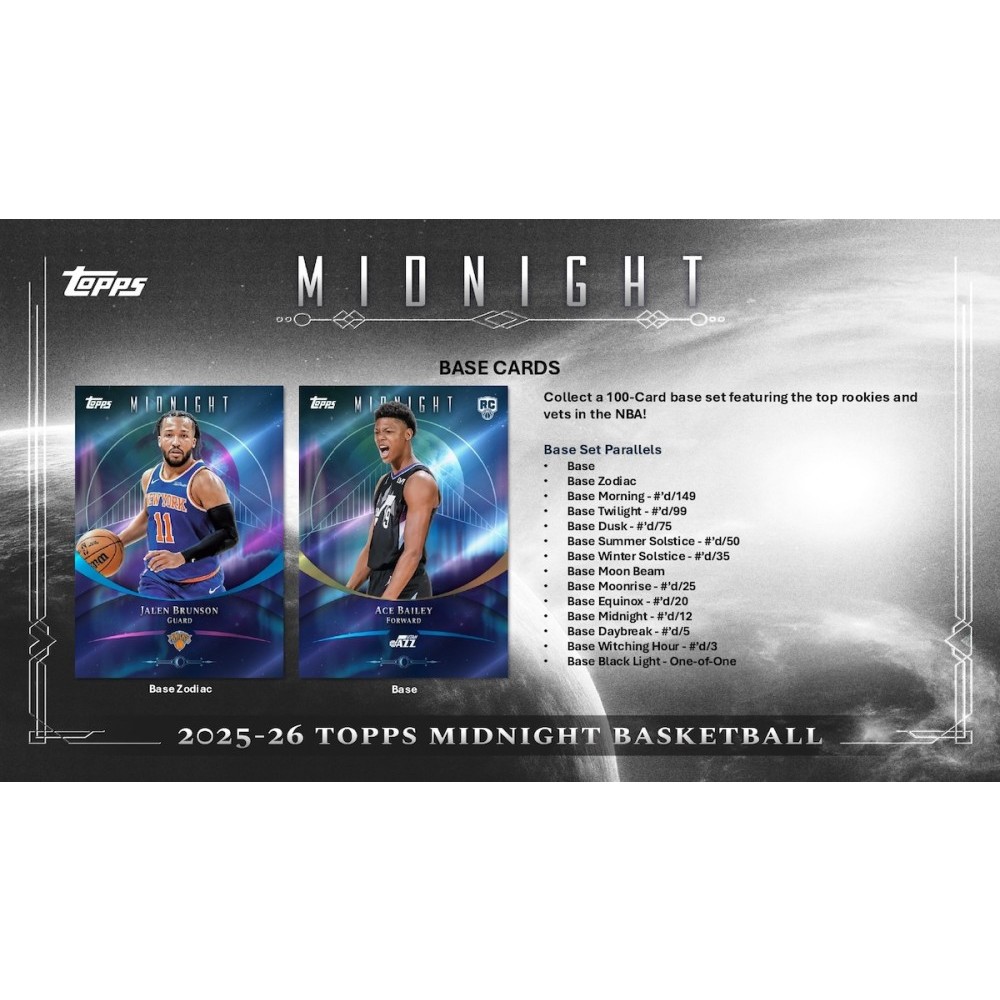 2025-26 Topps Midnight Basketball Hobby Box | Steel City Collectibles