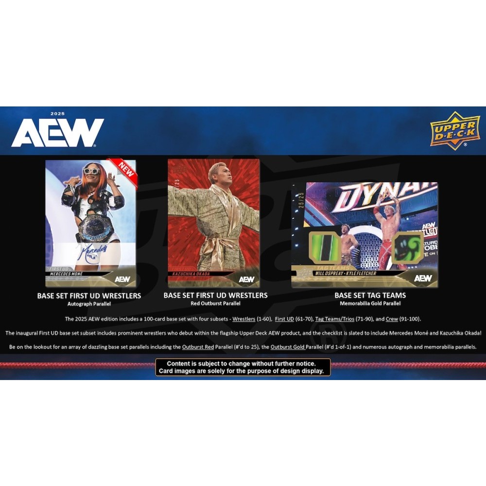 2025 Upper Deck AEW Wrestling Hobby 12-Box Case | Steel City