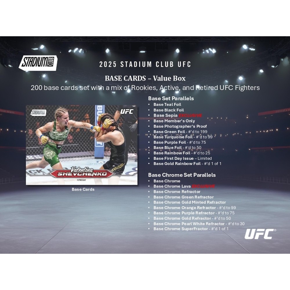 2025 Topps Stadium Club UFC Blaster Box | Steel City Collectibles