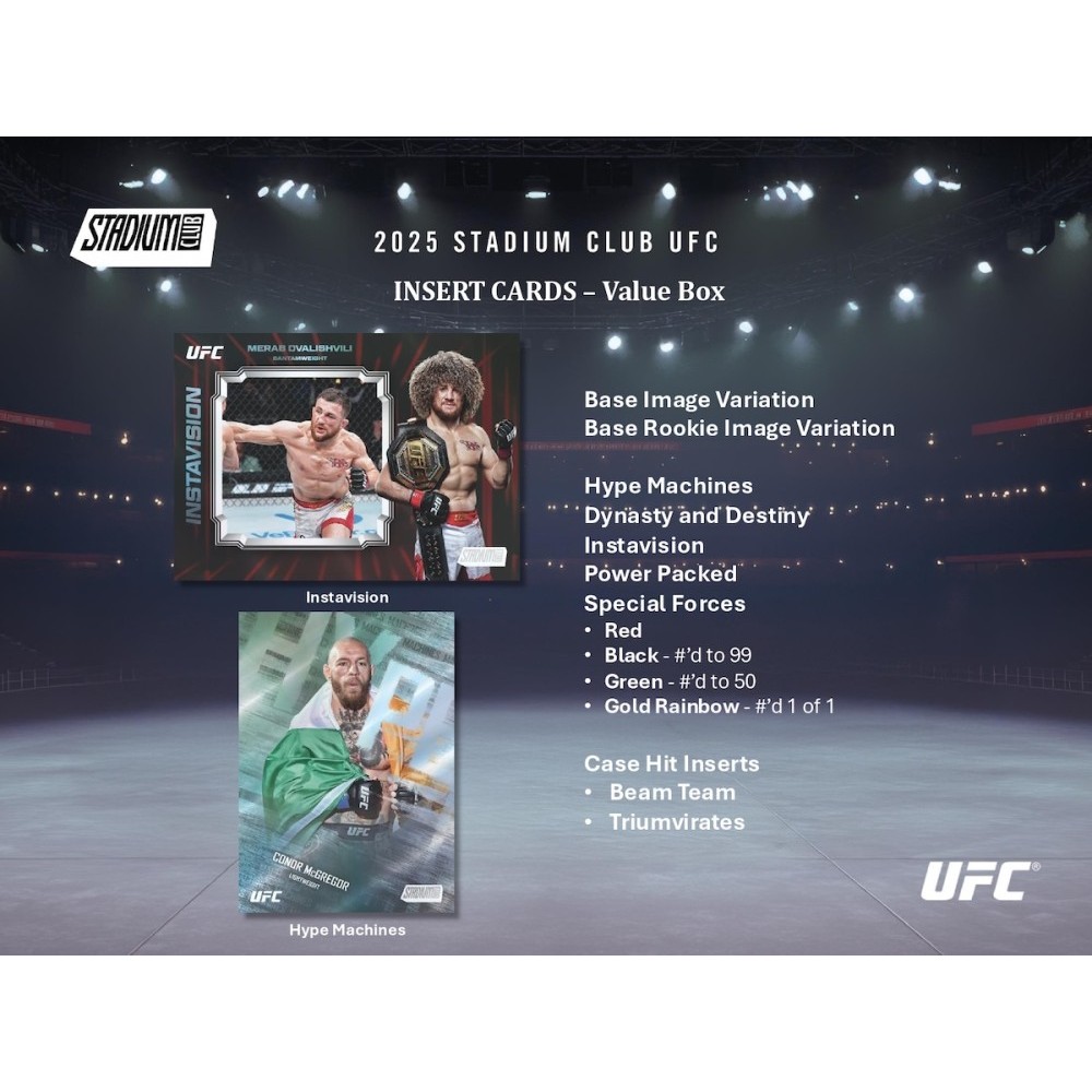 2025 Topps Stadium Club UFC Blaster Box | Steel City Collectibles