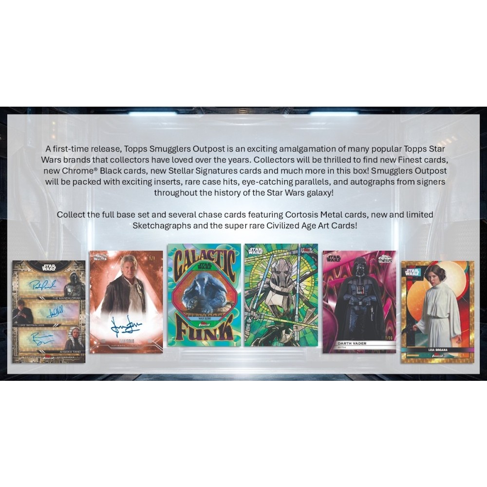 2025 Topps Star Wars Smugglers Outpost Hobby 6-Box Case | Steel