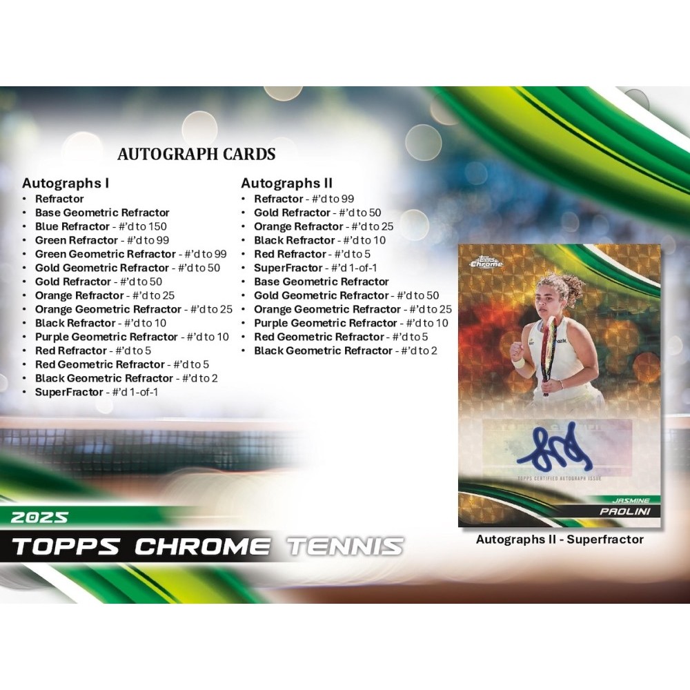 2025 Topps Chrome Tennis Delight Box | Steel City Collectibles
