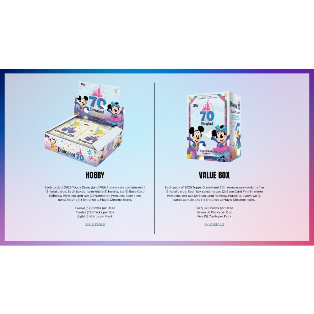 2025 Topps Disneyland 70th Anniversary Hobby Box | Steel City