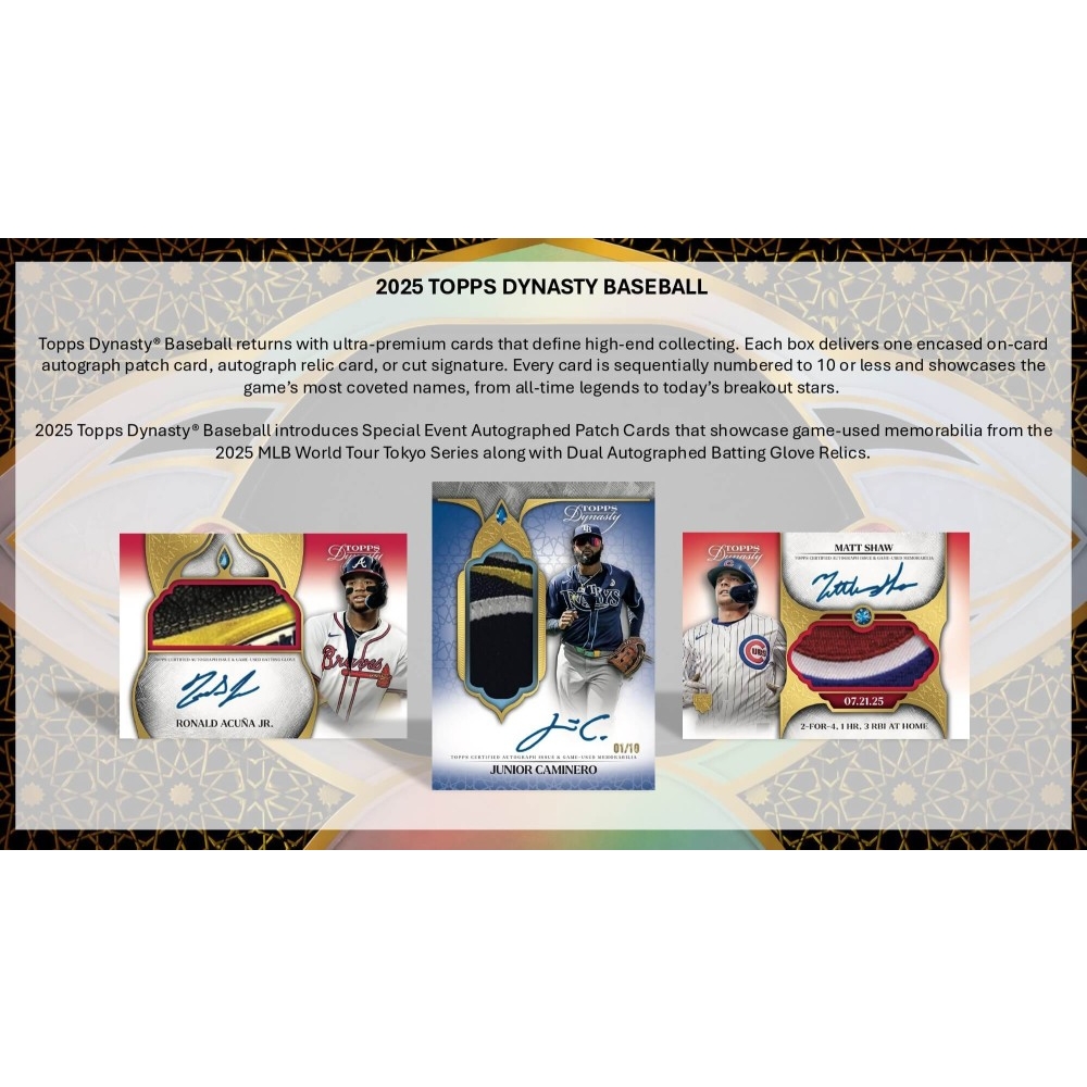 2025 Topps Dynasty Baseball Hobby 5-Box Case | Steel City Collectibles