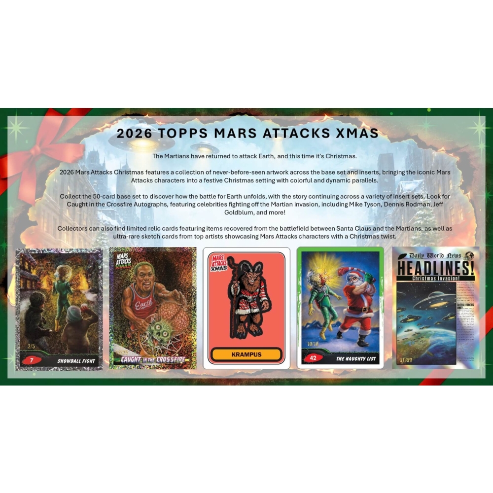 2026 Topps Mars Attacks Christmas Hobby 20-Box Case | Steel City