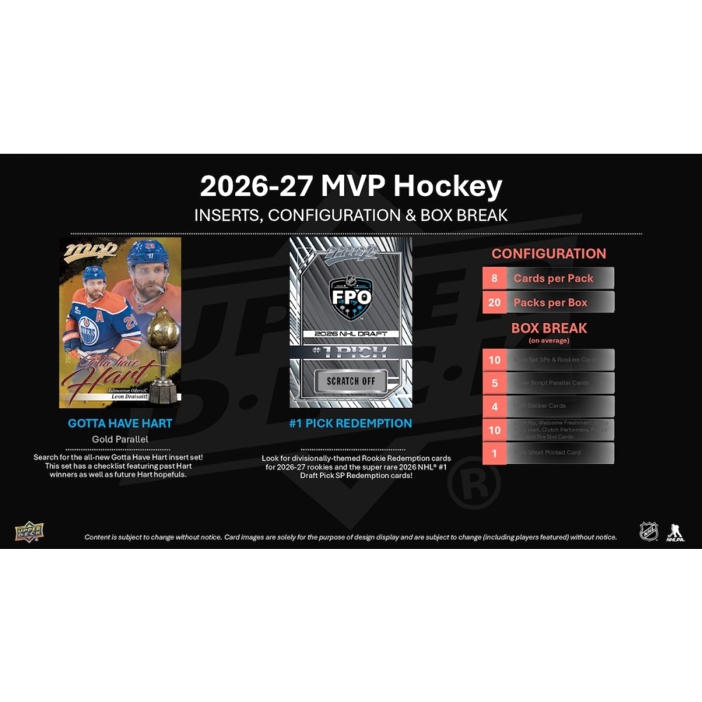NHLカード 2025-26 Upper Deck MVP Hockey Jack Eichel Rising To The Occasion