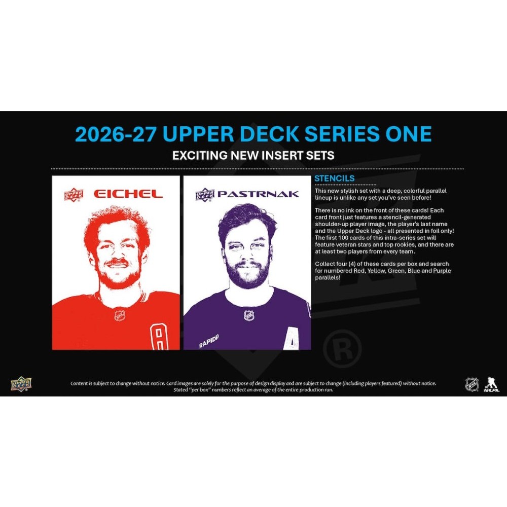 2026-27 Upper Deck Series 1 Hockey Hobby Box | Steel City Collectibles