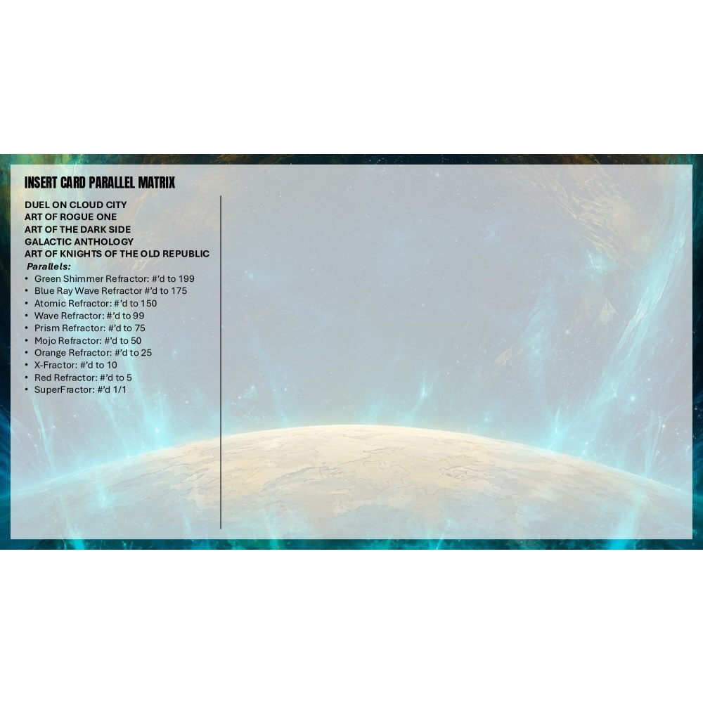 2026 Topps Star Wars Chrome Galaxy Hobby Box | Steel City Collectibles