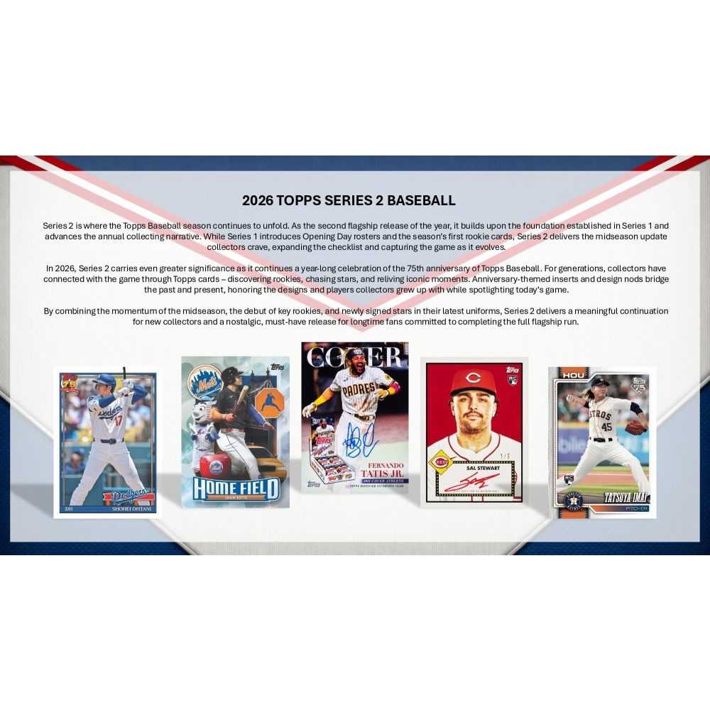 2026 Topps Series 2 Baseball Box (Tinsel Foil Parallels) | Steel