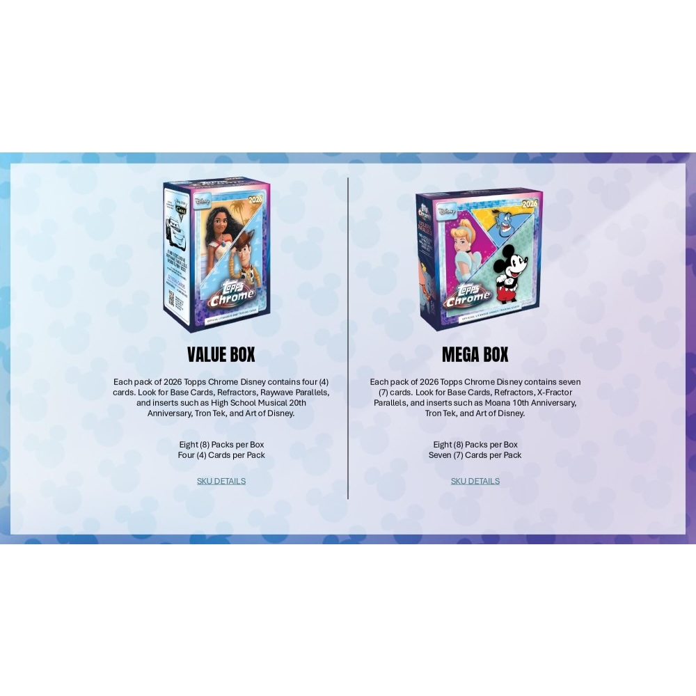 2026 Topps Disney Chrome Mega Box | Steel City Collectibles