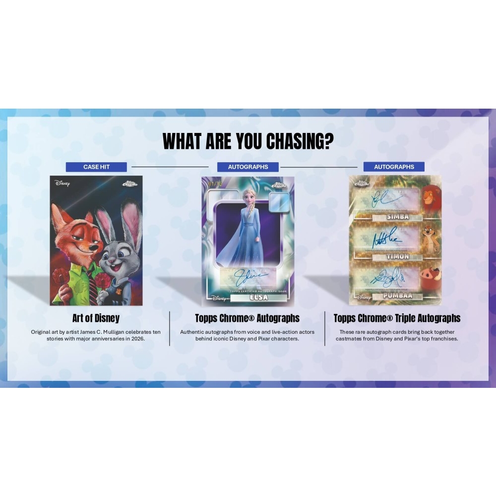 2026 Topps Disney Chrome Hobby Pack | Steel City Collectibles