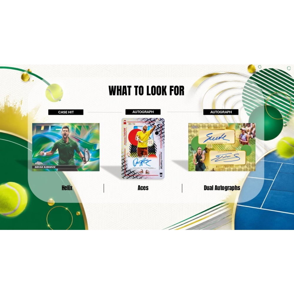 2026 Topps Chrome Tennis Hobby Box | Steel City Collectibles