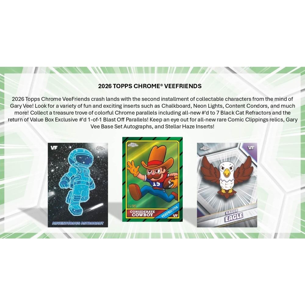 2026 Topps Chrome VeeFriends Mega Box | Steel City Collectibles