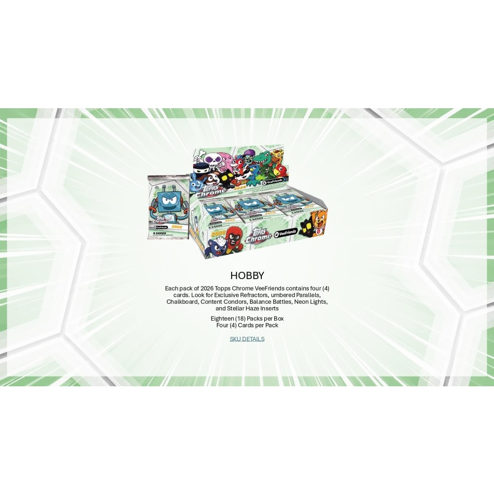 2026 Topps Chrome VeeFriends Hobby 12-Box Case | Steel City