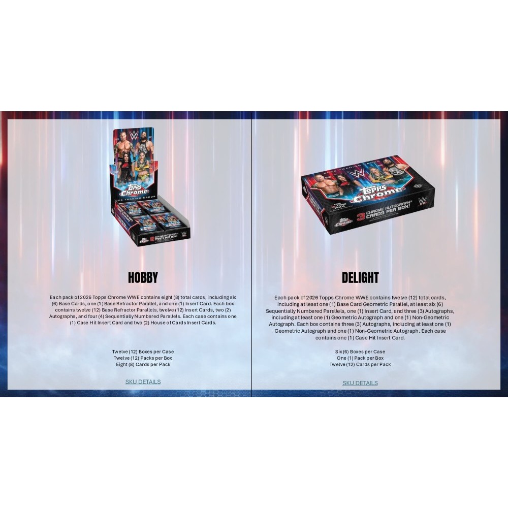 Topps Chrome WWE 2026 - Mega Box Scellée - Cartes à Collectionner