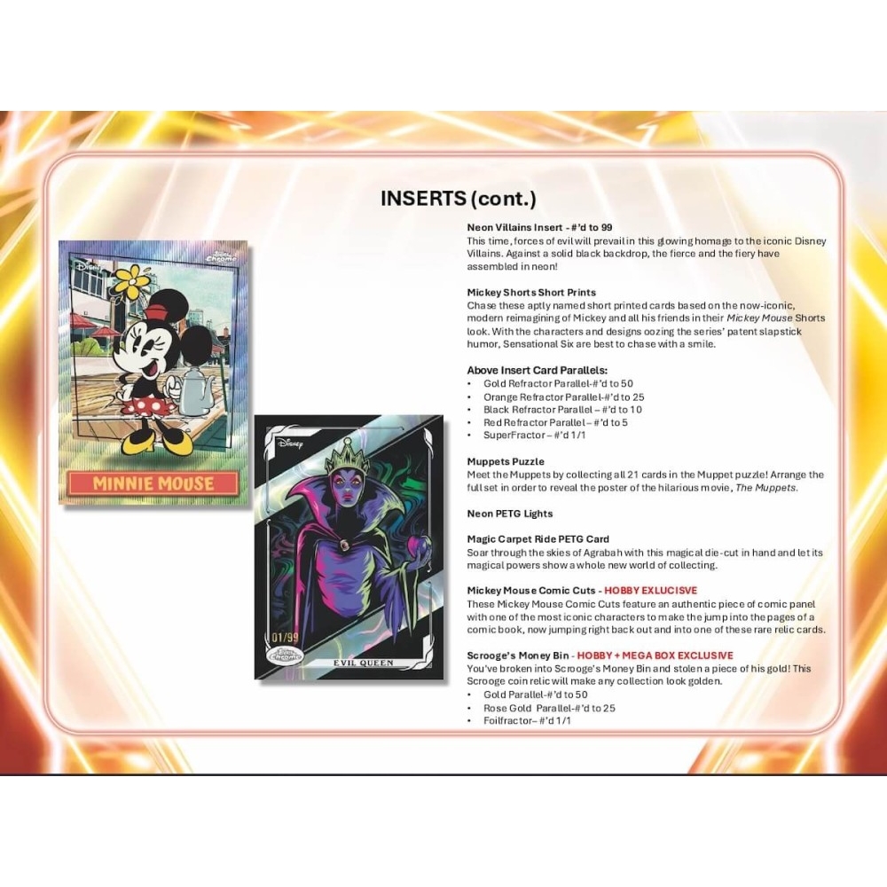 2026 Topps Disney Neon Blaster 40-Box Case | Steel City Collectibles
