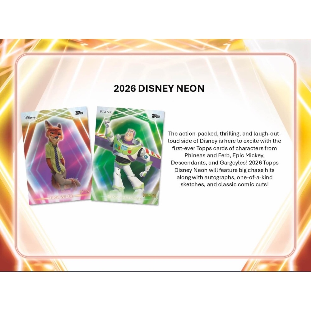 2026 Topps Disney Neon Mega Box | Steel City Collectibles