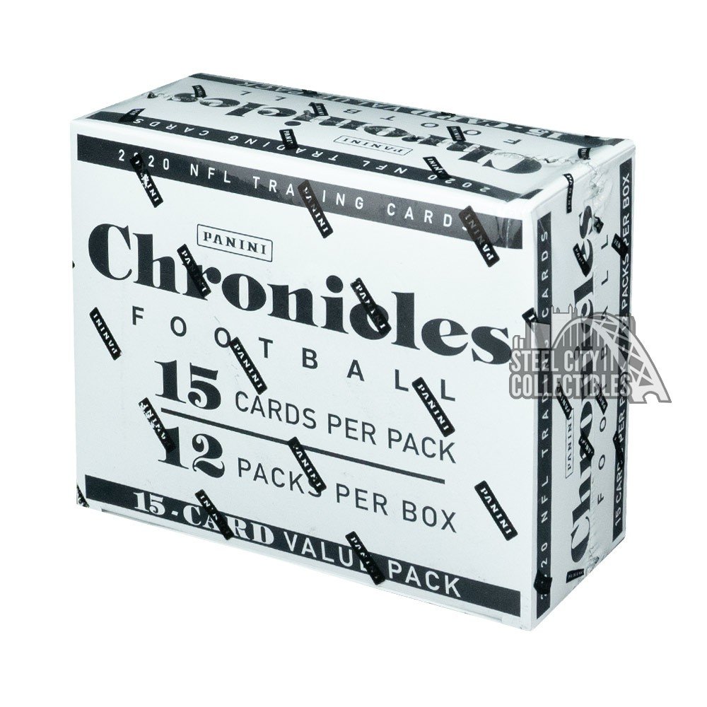 thumbnail image 2 of 2021 Panini Chronicles Football MEGA JUMBO FAT CELLO Box – 12 Packs, 180 Cards, Factory Sealed 2 of 6
