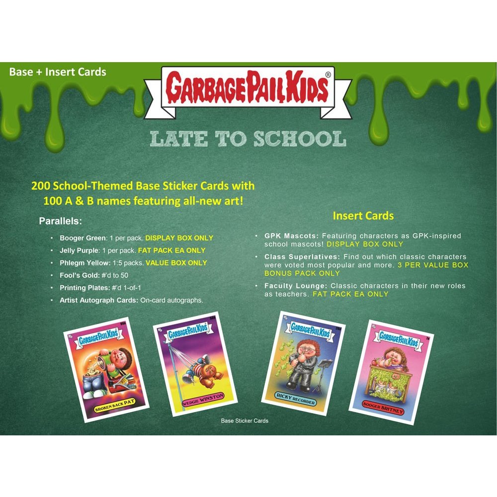 2020 Topps Garbage Pail Kids Series 1 Late to School BLASTER Sticker box 5 pks/bx 