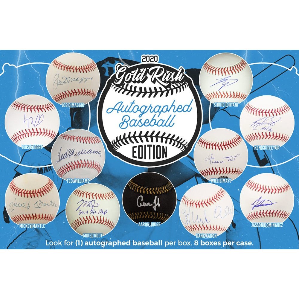 Gold rush autographed baseball Clearance