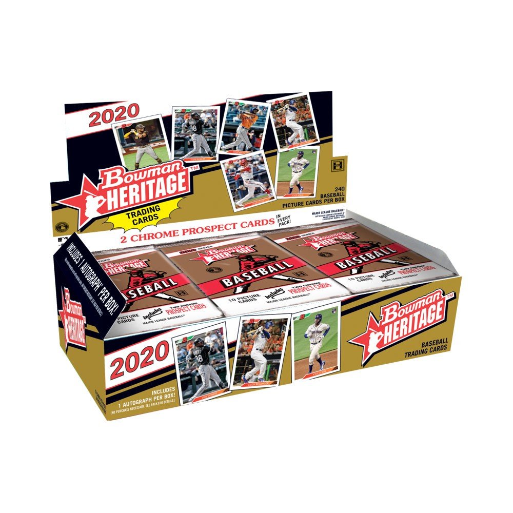 2020 Bowman Heritage Baseball Hobby Box Steel City Collectibles
