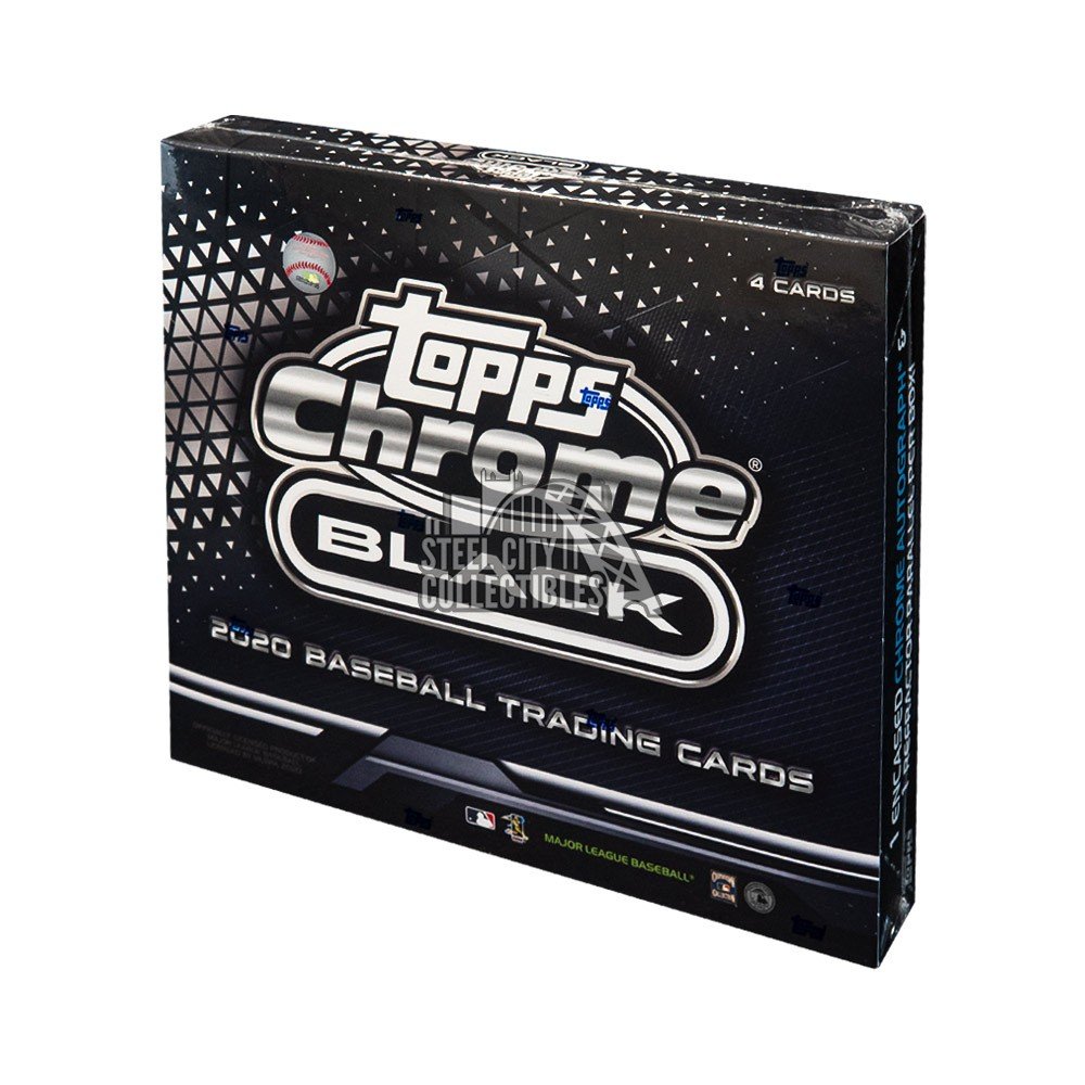 2020 Topps Chrome Black Baseball Hobby Box Steel City Collectibles