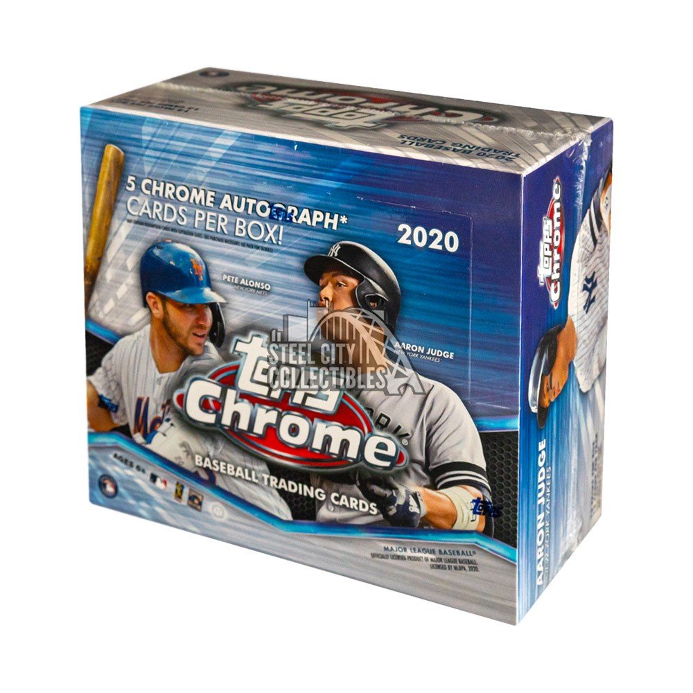 2020 Topps Chrome Baseball HTA Jumbo Hobby Box Steel City Collectibles