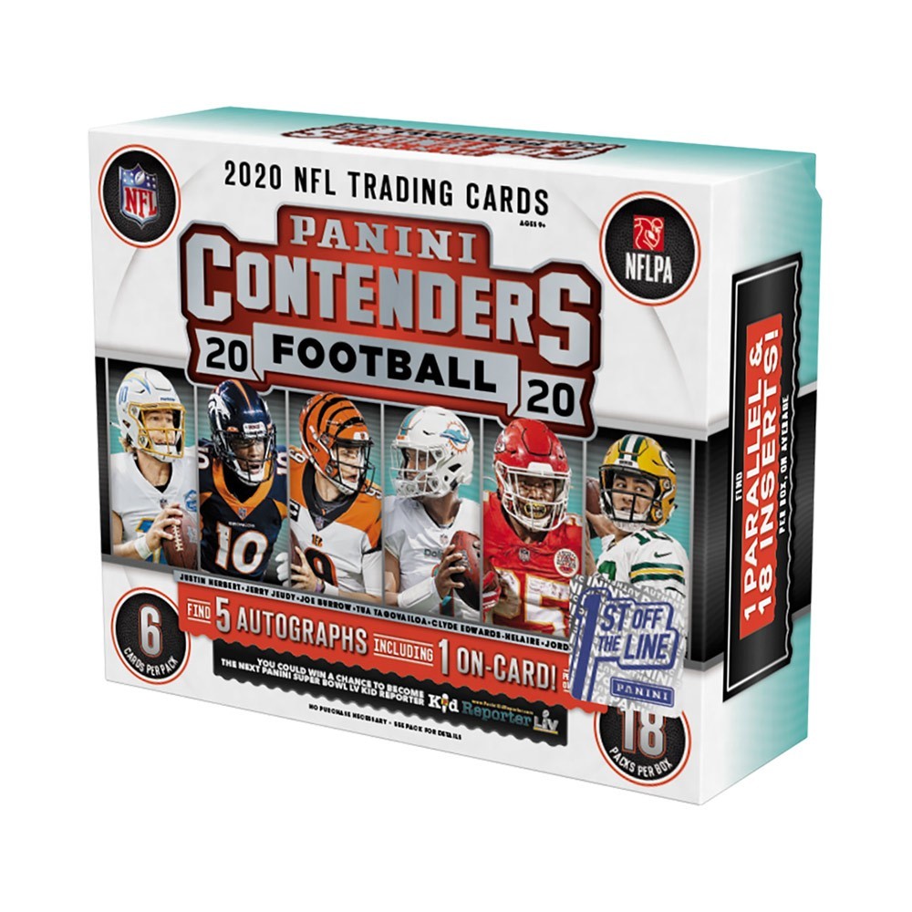 2020 Panini Contenders Football Hobby Box 1st Off The Line Steel
