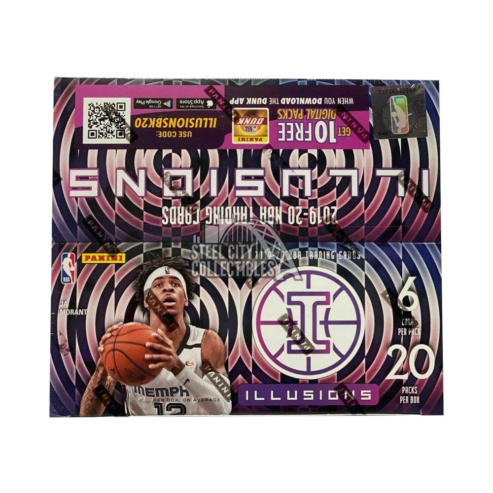 2019-20 Panini Illusions Basketball 20 Pack Retail Box | Steel 