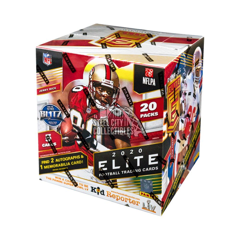 2020 Panini Elite Football Hobby Box Steel City Collectibles