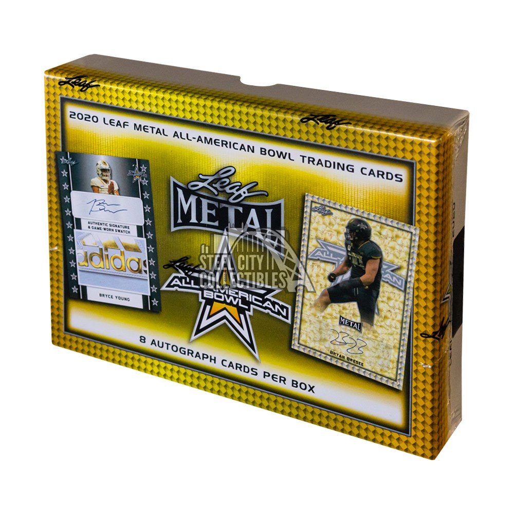 2020 Leaf Metal AllAmerican Bowl Football Hobby Box Steel City