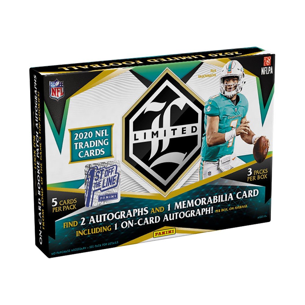 2020 Panini Limited Football Hobby Box - 1st Off The Line