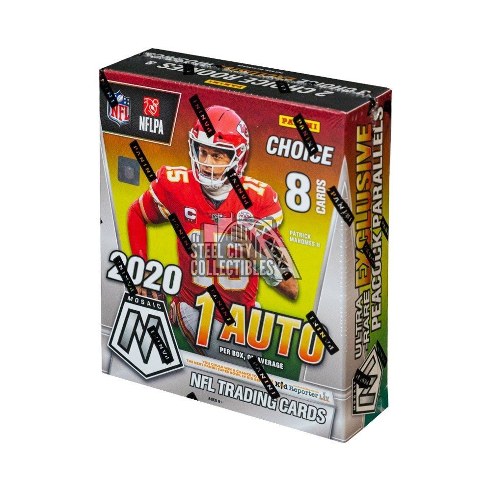 2020 Panini Mosaic Choice Football Dual Hobby Box Random Division Group