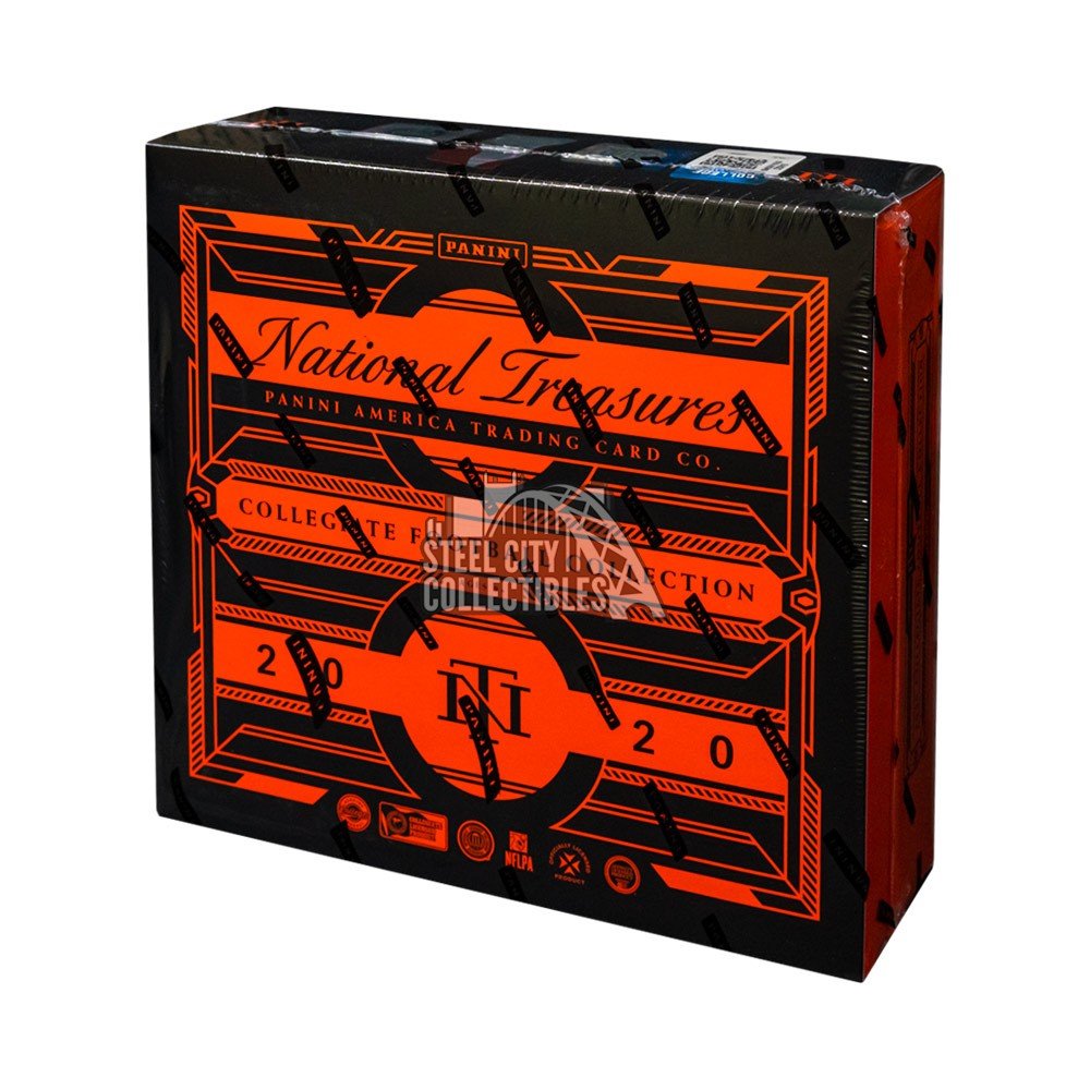 2020 Panini National Treasures Collegiate Football Hobby Box Steel