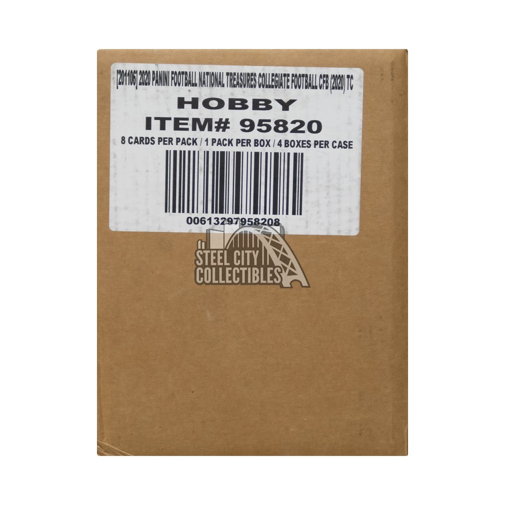 2020 Panini National Treasures Collegiate Football Hobby 4Box Case