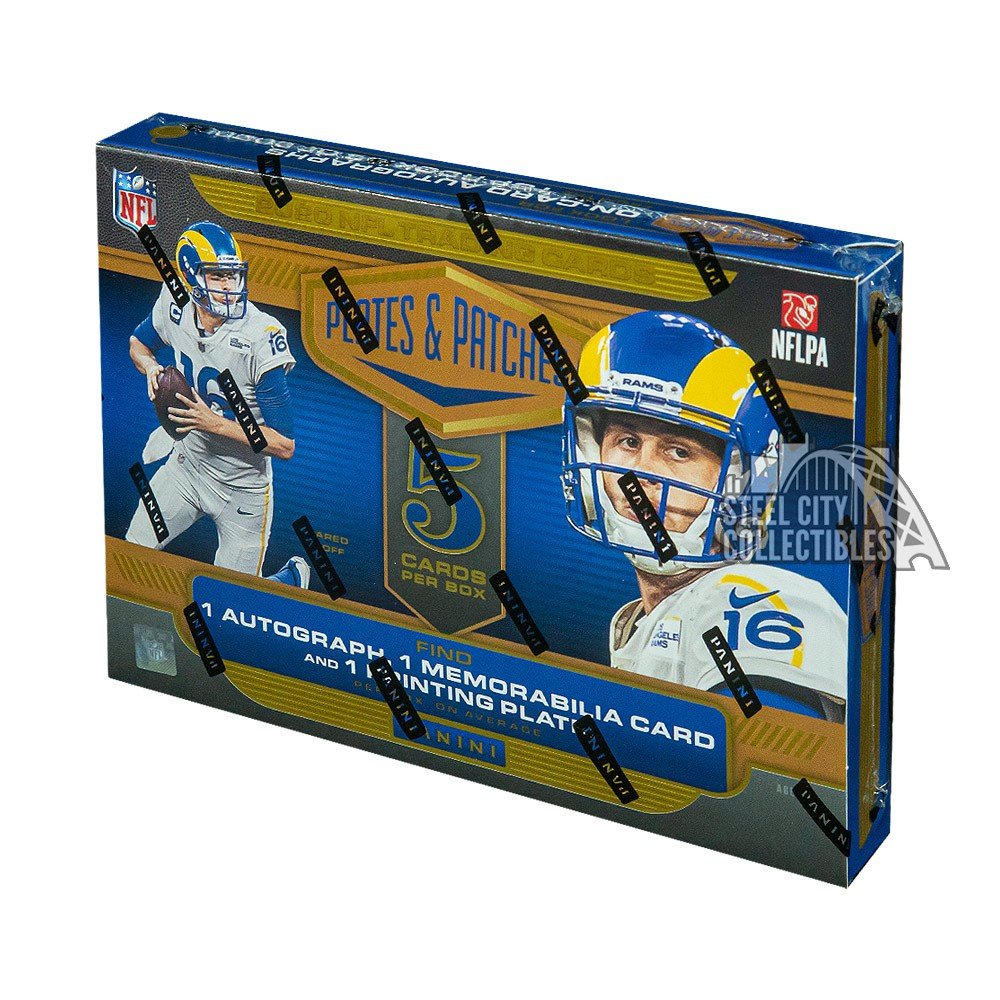 2020 Panini Plates & Patches Football Hobby Box Steel City Collectibles