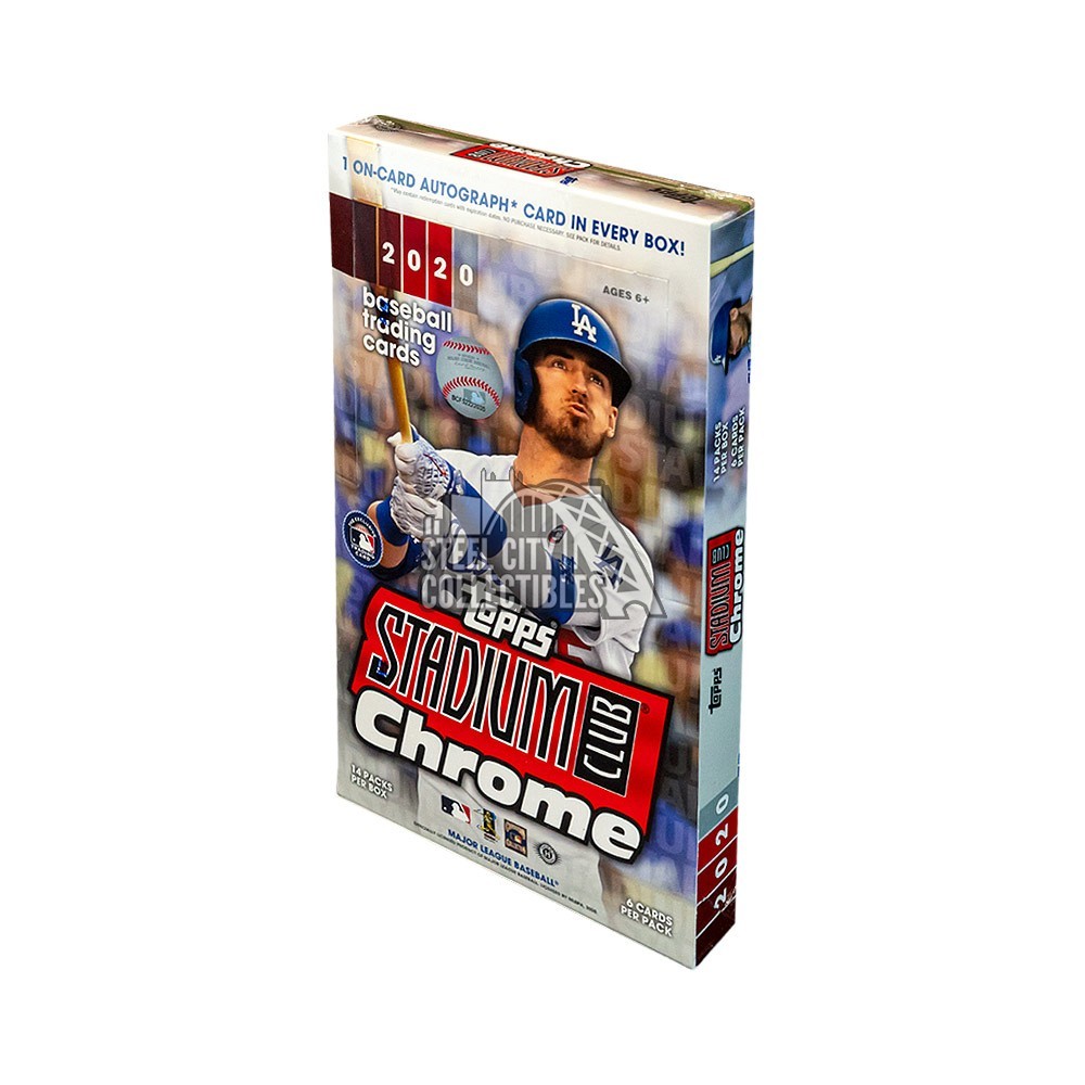 2020 Topps Stadium Club Chrome Baseball Hobby Box Steel City Collectibles