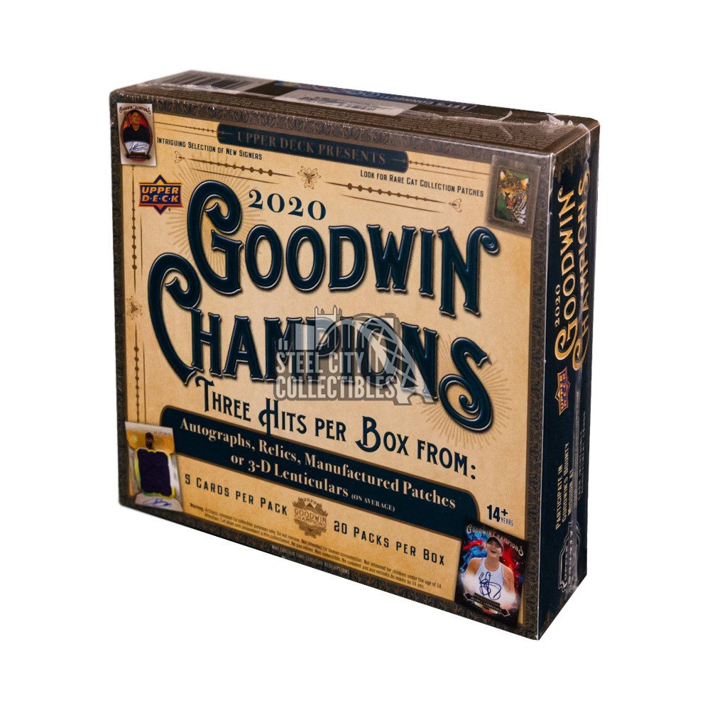 2020 Upper Deck Goodwin Champions Hobby Sealed Box 20 Packs 