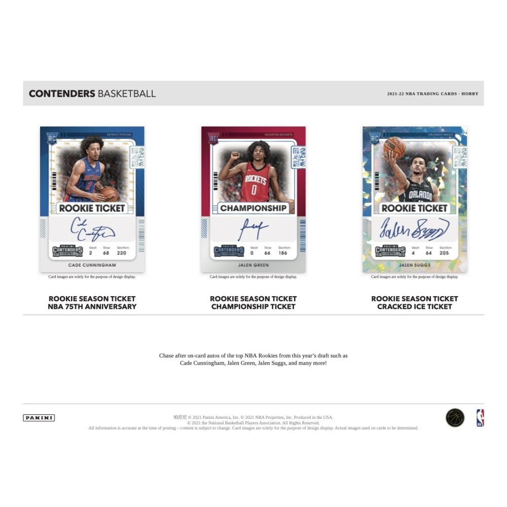 2021-22 Panini Contenders Basketball Hobby Box