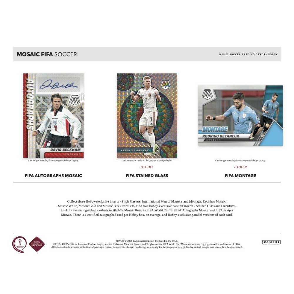 2021-22 Panini Mosaic Road To FIFA World Cup Qatar Soccer Hobby Box