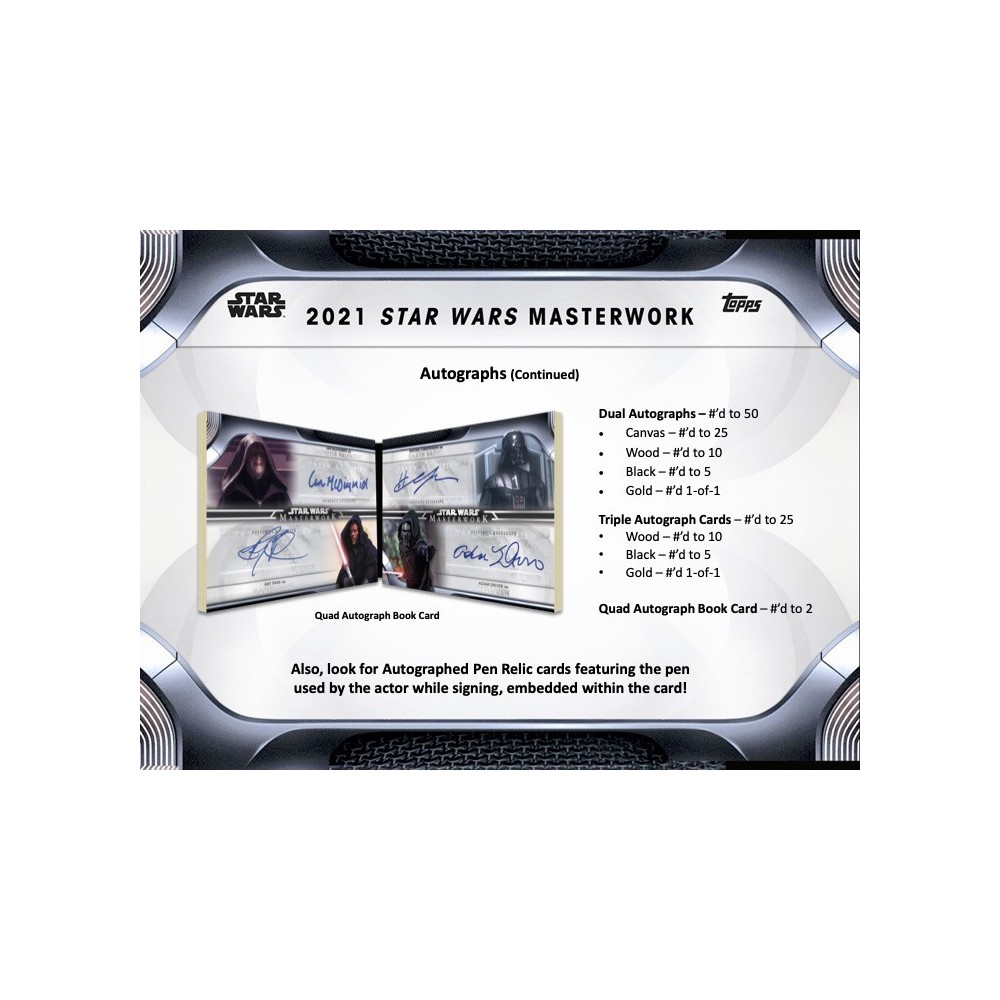 2021 Topps Star Wars Masterwork Hobby Box | Steel City Collectibles 2021 Topps Star Wars Masterwork Hobby Box | Steel City Collectibles