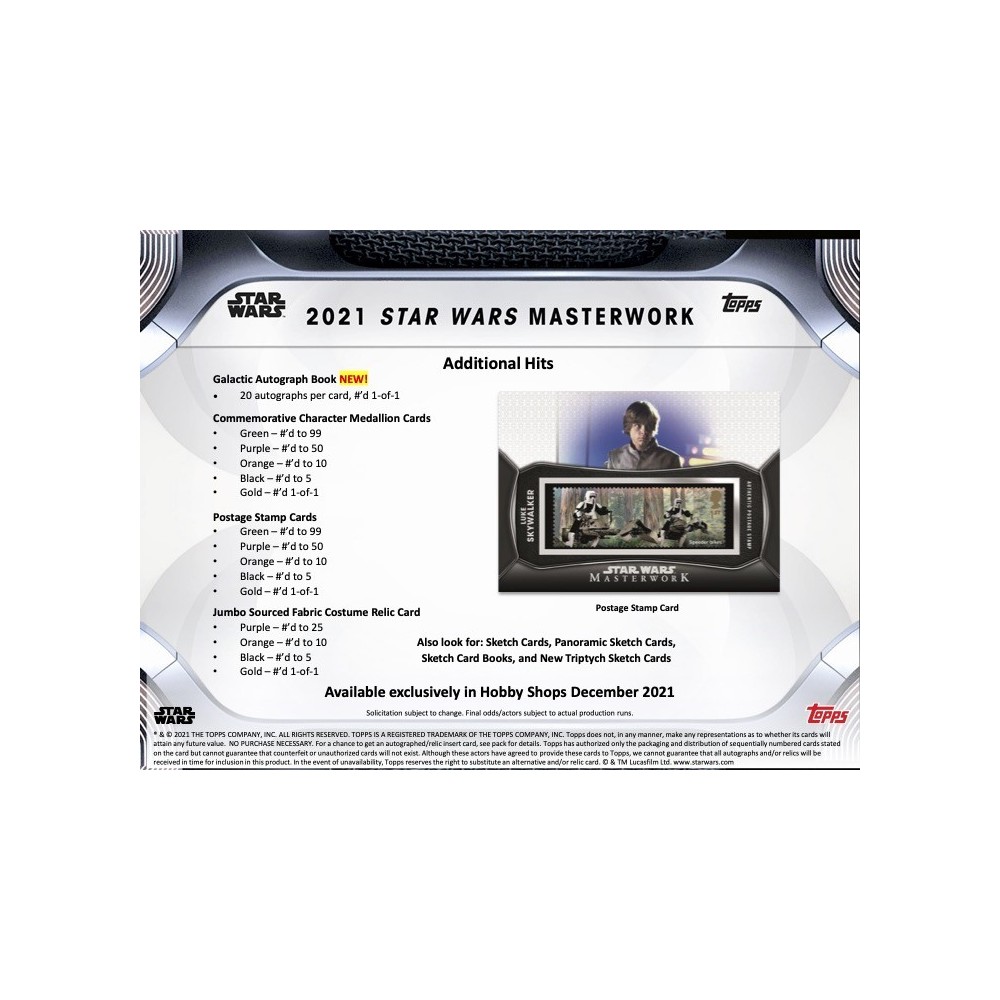 2021 Topps Star Wars Masterwork Hobby Box | Steel City Collectibles 2021 Topps Star Wars Masterwork Hobby Box | Steel City Collectibles
