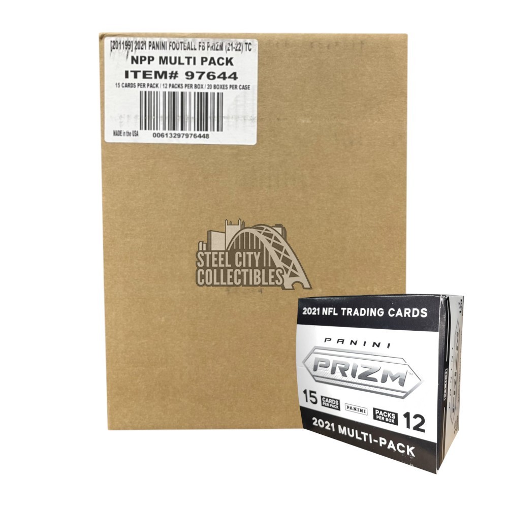 2021 Panini Prizm Football Cello / Multi 12Pack Box 20Box Case Steel City Collectibles