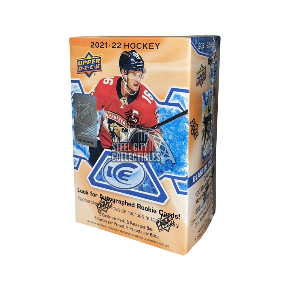 2021-22 Upper Deck Ice Hockey 6-Pack Blaster Box Steel City Collectibles
