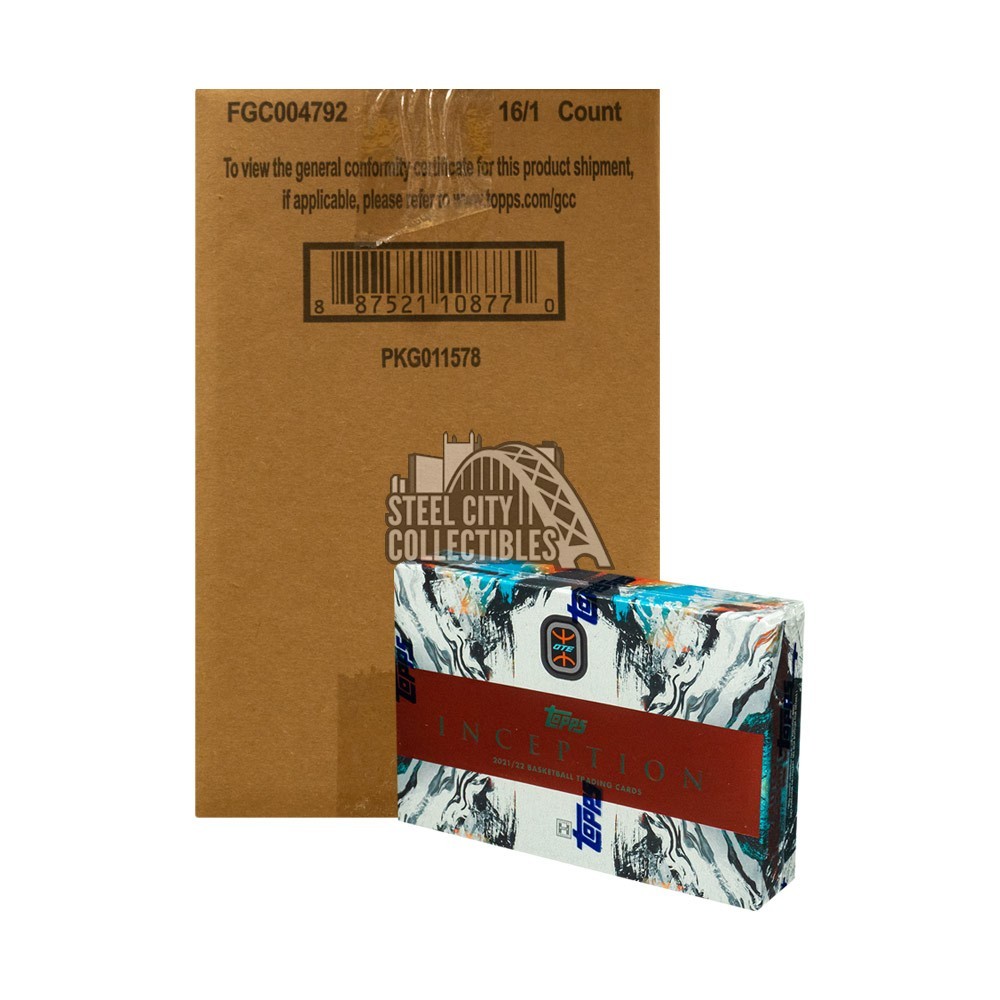 202122 Topps Inception Overtime Elite Basketball Hobby 16Box Case